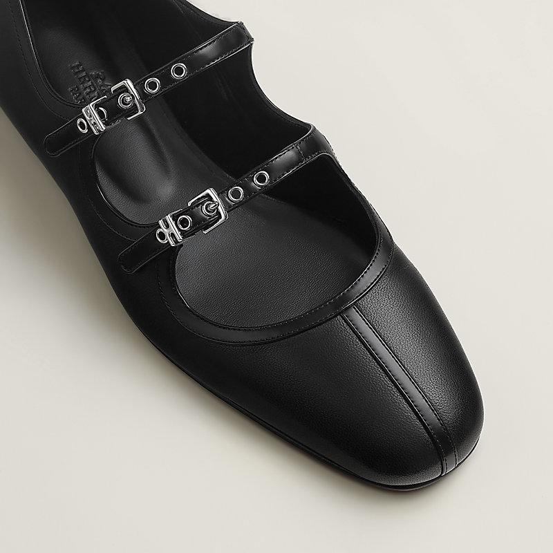 Lilia ballet flat - Black | Hermès USA